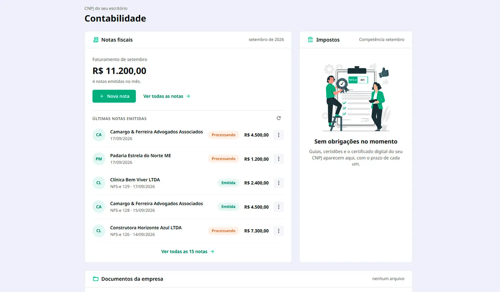 Visão geral da plataforma Jusfy
